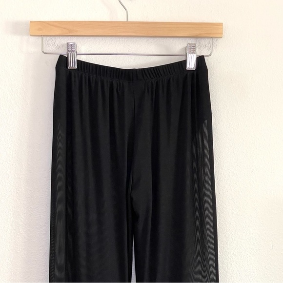 NWT Dolls Kill Sugar Thrillz Last First Date Mesh Flares Sheer Pant Black Small - Picture 8 of 15